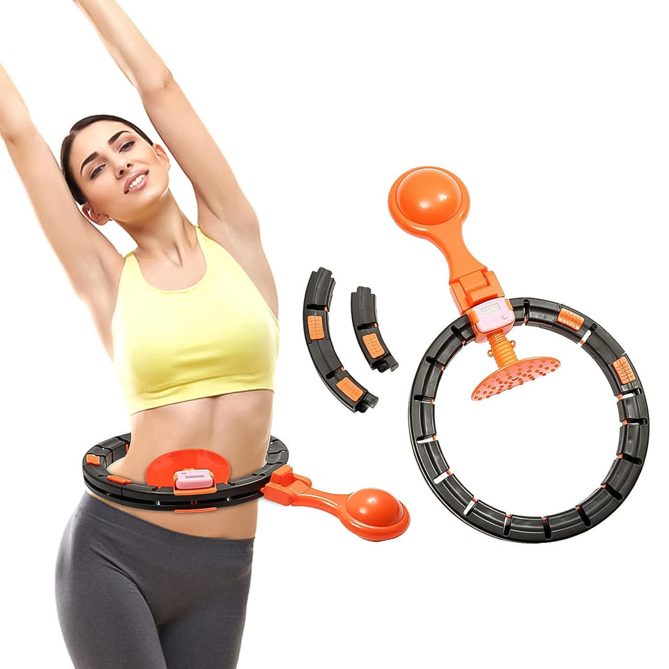 Smart Fitness Hula Hoops With Spinning Ball And Intelligent Counter (1 Pc  With Brown Box)