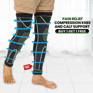 Pain Relief Compression knee And Calf Support